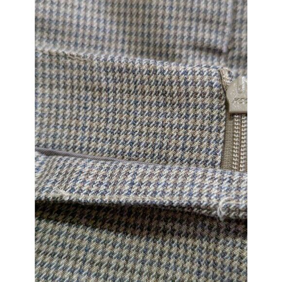 MNG houndstooth brown A-line mini skirt Medium - Picture 6 of 7